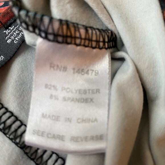 Azalea by Firmiana Paintbrush Tunic Top Women‎ XL Teal Red Artsy Dots Lagenlook - Picture 6 of 6